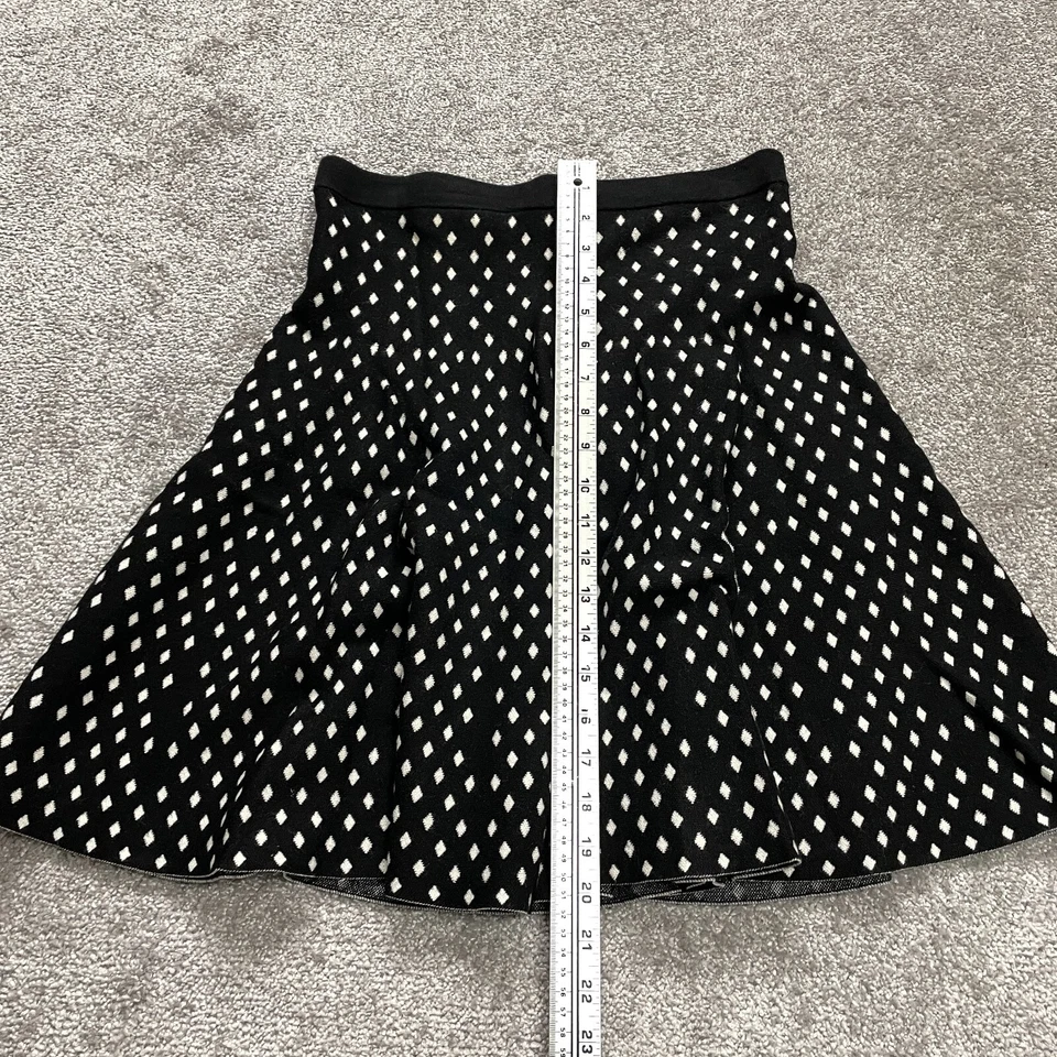 Falda Grace Elements Mujer Mediana Negra Blanca Argyle Corta Acampanada Damas Pull On Foto 2 de 4