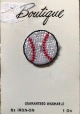 Boutique Baseball Embroidered Iron On Patch New