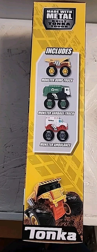 Tonka Monster Metal Movers vertedero/basura/ambulancia nuevo en caja Foto 3 de 4