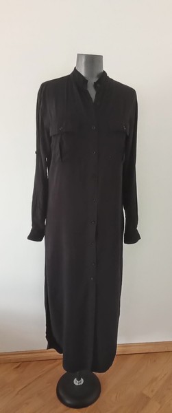 Suen Noaj,100%Rayon ,Black,Long ,Shirt,Dress Size M/12
