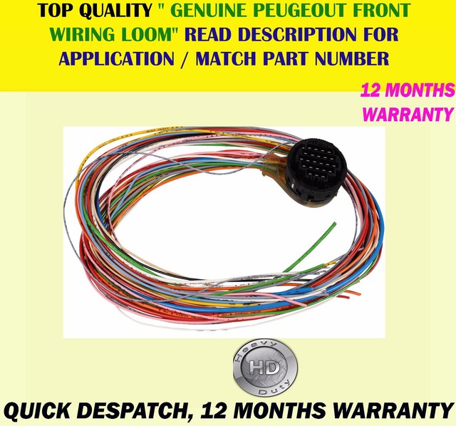 Genuine Peugeot 306 Front Door Wiring Loom Repair Kit 23 Wire 6542VQ
