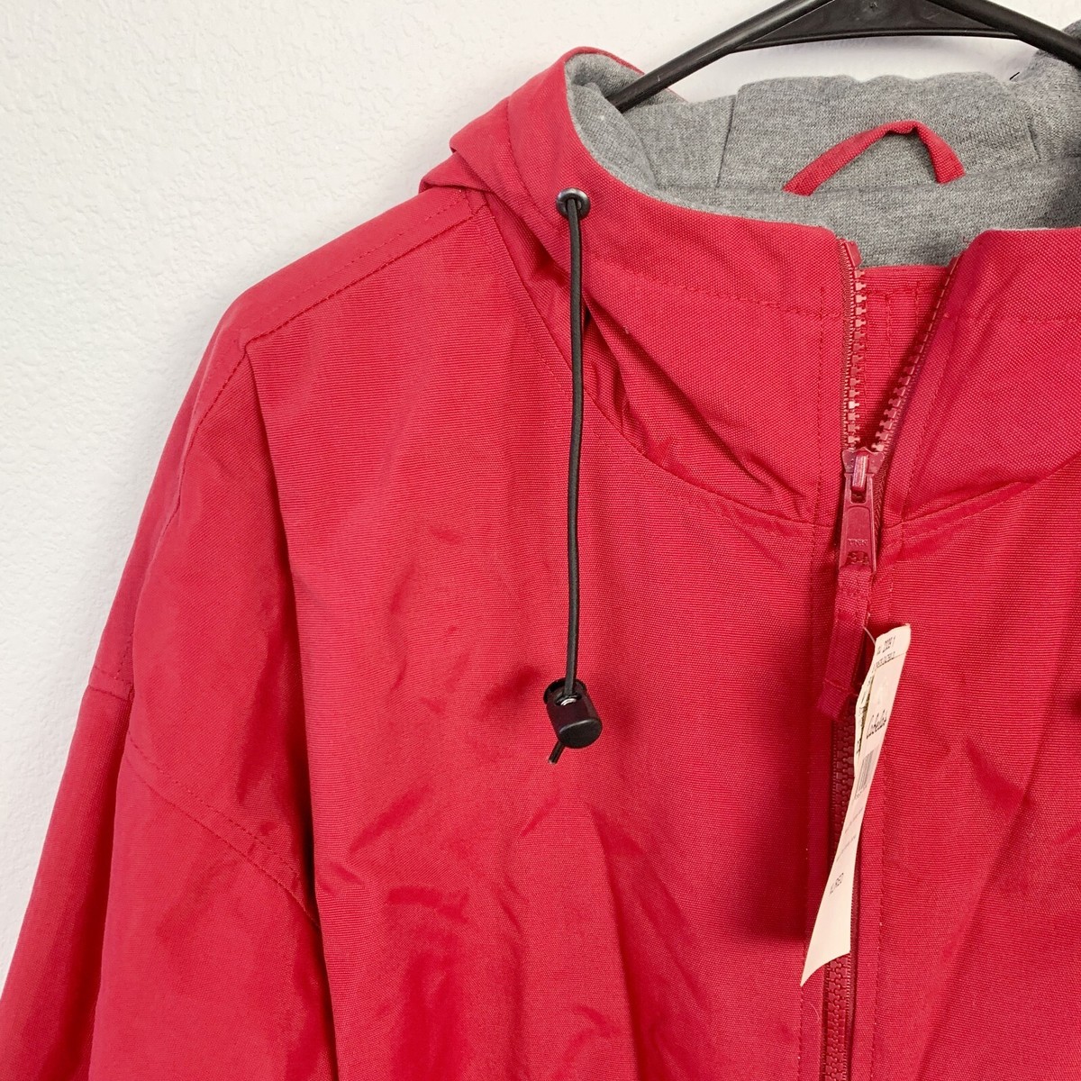 Cabelas Pro Fishing Jacket Swift Services Red Full Zip Mens 2XL