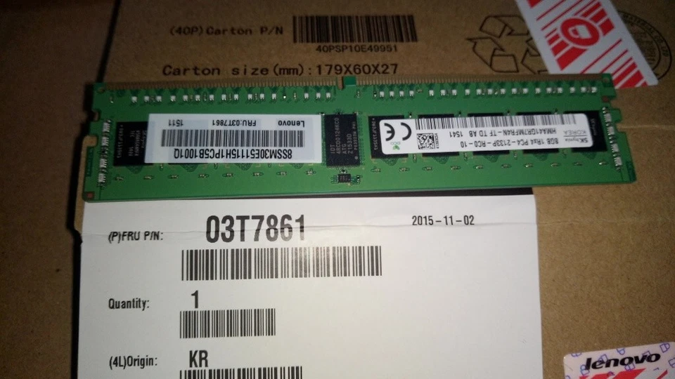 LENOVO 03T7861 8GB (1X8GB) PC4-17000 DDR4-2133MHZ SDRAM MEMORY - Image 3 of 3