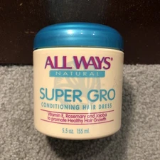 All Ways Natural Super Gro Conditioning Hair Dress, Rosemary & Jojoba, 5.5oz