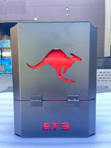 380Widex200Depthx500Hmm Black Kangaroo Aluminium Jerry Can Holder 3mm Flat Plate - Picture 7 of 16