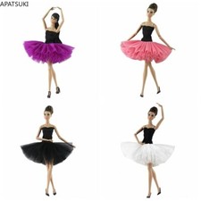 Fashion Doll Clothes For 11.5" Doll Tutu Dress Off-shoulder Ballet Dresses 1/6