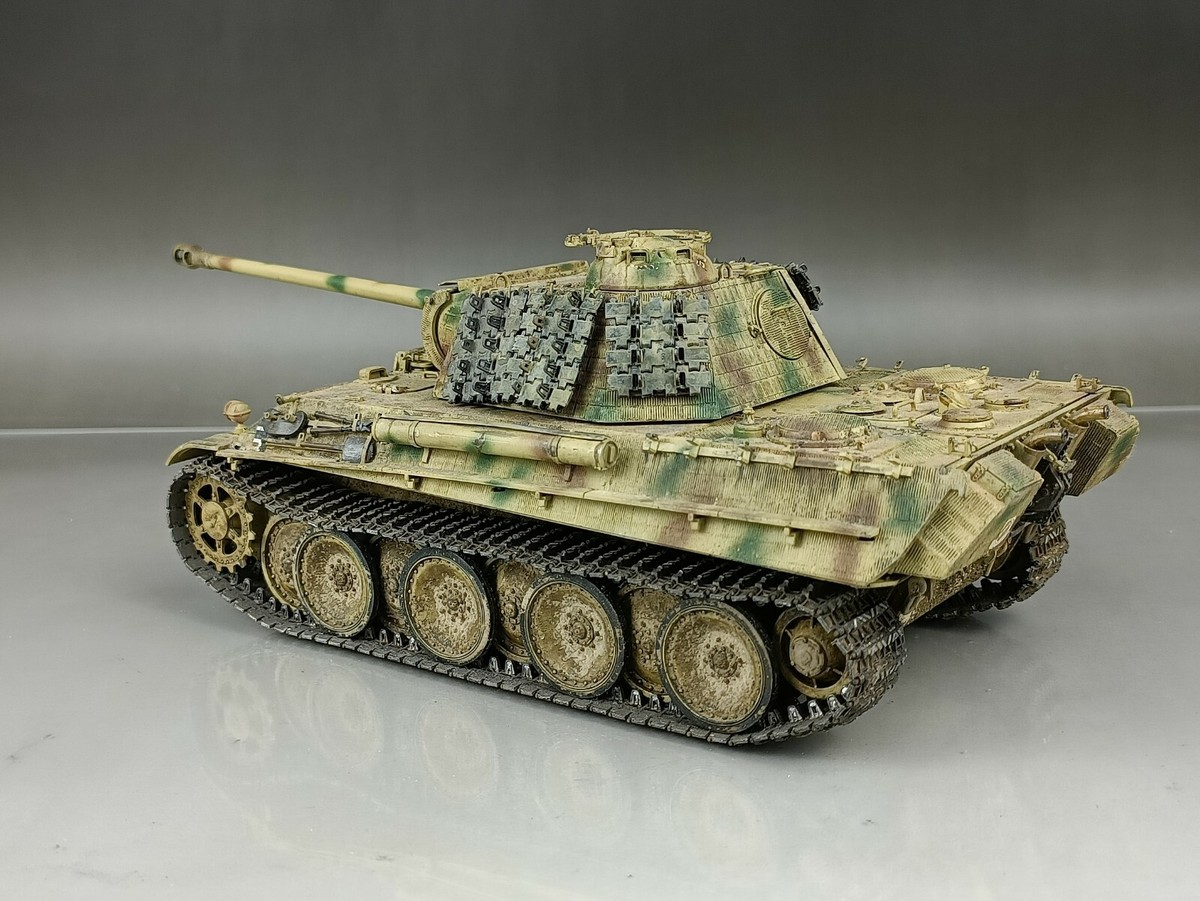 1/35 Built Dragon German Panther G Tank w/Zimmerit Metal Tracks