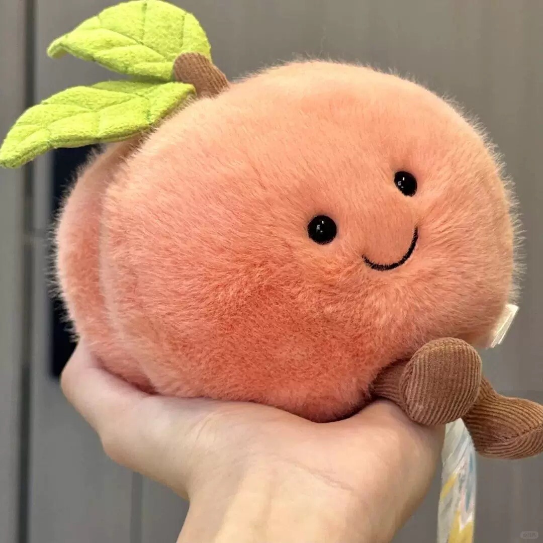 Jellycat Amuseable Fluffy Peach Plush Toy-Valentine's Day