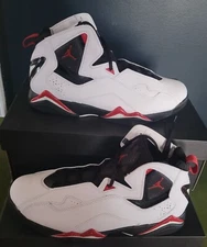 NEW AIR JORDAN TRUE FLIGHT "WHITE/VARSITY RED/BLACK" MEN'S US 11.5