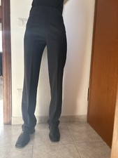 Pantaloni Vintage Dritti Donna Neri Tg 42 Nuovi Mai Usati 