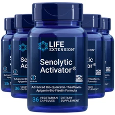 Life Extension Senolytic Activator Bio-Quercetin/Theaflavin/Fisetin Formula 5X36