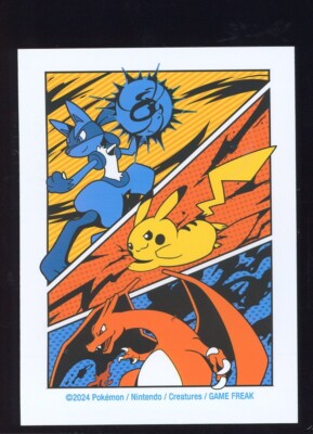 Pokemon Center Exclusive Sleeve (Qty x1) Comic Book Panel Pikachu- New/Unused