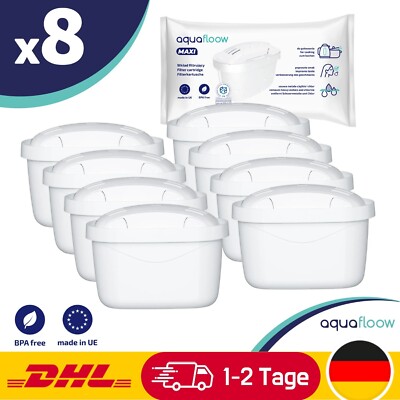 8x Filterkartuschen ersetzen BRITA Maxtra+ Britta, Wasserfilter Kartuschen