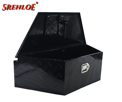 39''x16.5''x12'' Black Aluminum Trailer Tongue Tool Box Truck Pickup Storage w/lock