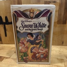 Walt Disney Home Video Snow White and the Seven Dwarfs VHS NTSC G Masterpiece