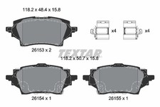 Bremsbelagsatz Scheibenbremse Q+ TEXTAR 2615301 für TOYOTA COROLLA HR YARIS AYGO