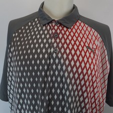 Puma Dry Cell Golf Polo Shirt Mens 2xl Multicolor Gradient Diamonds Performance