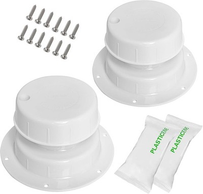 RV Plumbing Vent Caps - Camper Vent Cap Replacement Kit for 1 to 2 3/8 Inch Pipe
