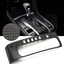 Carbon Fiber Texture Gear Shift Box Panel Cover Trim For Honda Civic 2016-2021 Carbon Fiber Texture Gear Shift Box Panel Cover Trim For Honda Civic 2016-2021