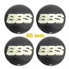 Resin Stickers Reflect Logo Bbs Decals Emblem Wheels Center Cap Size 60mm 4 Pcs