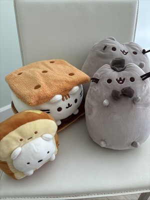 Official Pusheen Plush Lot Of 4 Stuffed Animals 10 Inch 9 Inch 8 Inch And 5 Inch