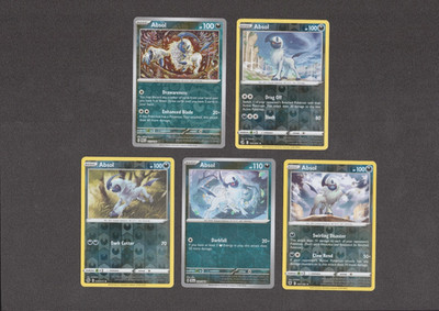 Absol Pokemon Card Collection Set of 5 English Cards Holo Rare NM EX