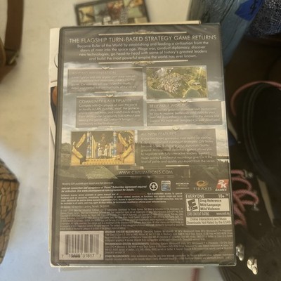 Sid Meier's Civilization V PC DVD-ROM - NEW SEALED