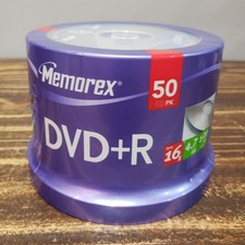 Memorex 50 Pack DVD R 16X 4.7 GB 120 Minutes New