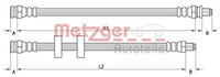 Metzger Autoteile Bremsschlauch 4110995 FüR Smart Fortwo Roadster 450 452 330
