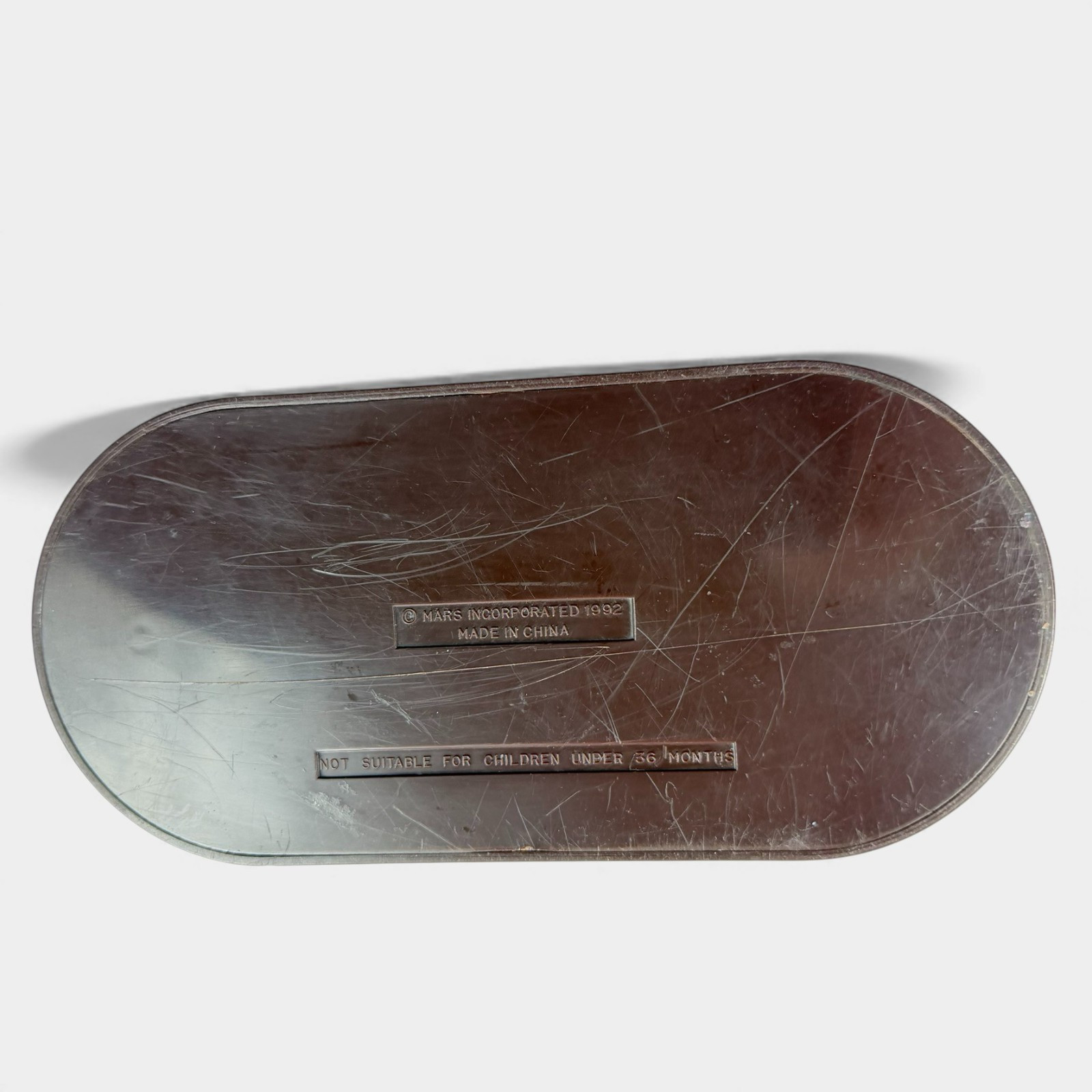 Vintage 1992 Round Red Mars M&M Candy Dispenser 90s M&Ms Americana