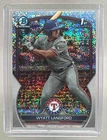 Wyatt Langford 2023 Bowman Chrome Draft #BDC-106 Sparkle Refractor 1st RC