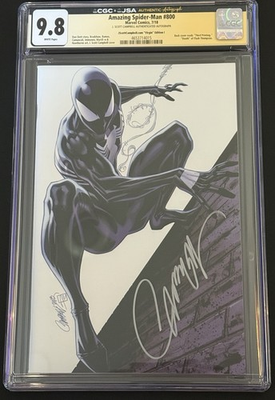 #ad #ad AMAZING SPIDER MAN #800 J SCOTT CAMPBELL VIRGIN VARIANT CGC 9.8 JSA SIGNED $500.00