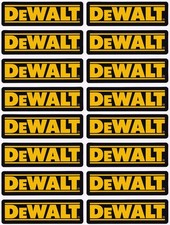 Dewalt tools car workshop toolbox garage vinyl stickers yellow text