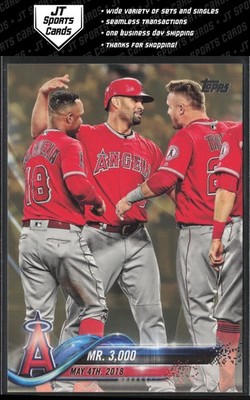 2018 Topps Update Albert Pujols US102 Mr. 3000 Gold /2018 Los Angeles Angels