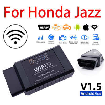 WiFi OBD2 ELM 327 Auto Scanner Werkzeug Android iOS Fehlercodeleser passt für Jazz