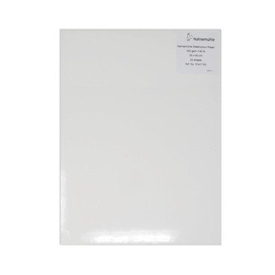 Hahnemuhle Watercolour Paper 300gsm, 30 x 40cm, Pack of 20 Sheets