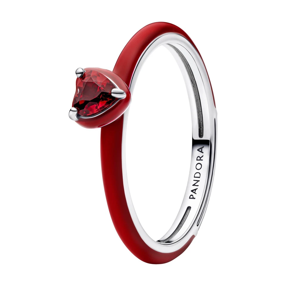 PANDORA Schmuck Damen Silberring Rotes Chakra Herz 193088C05 - Bild 1 von 1