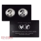 2021 American Silver Eagle 2-Coin Reverse Proof Designer Set Type 1 & 2 w OGP