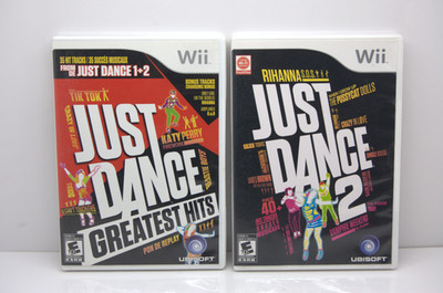 Just Dance 1 & 2 Nintendo Wii Complete CIB Tested Bundle