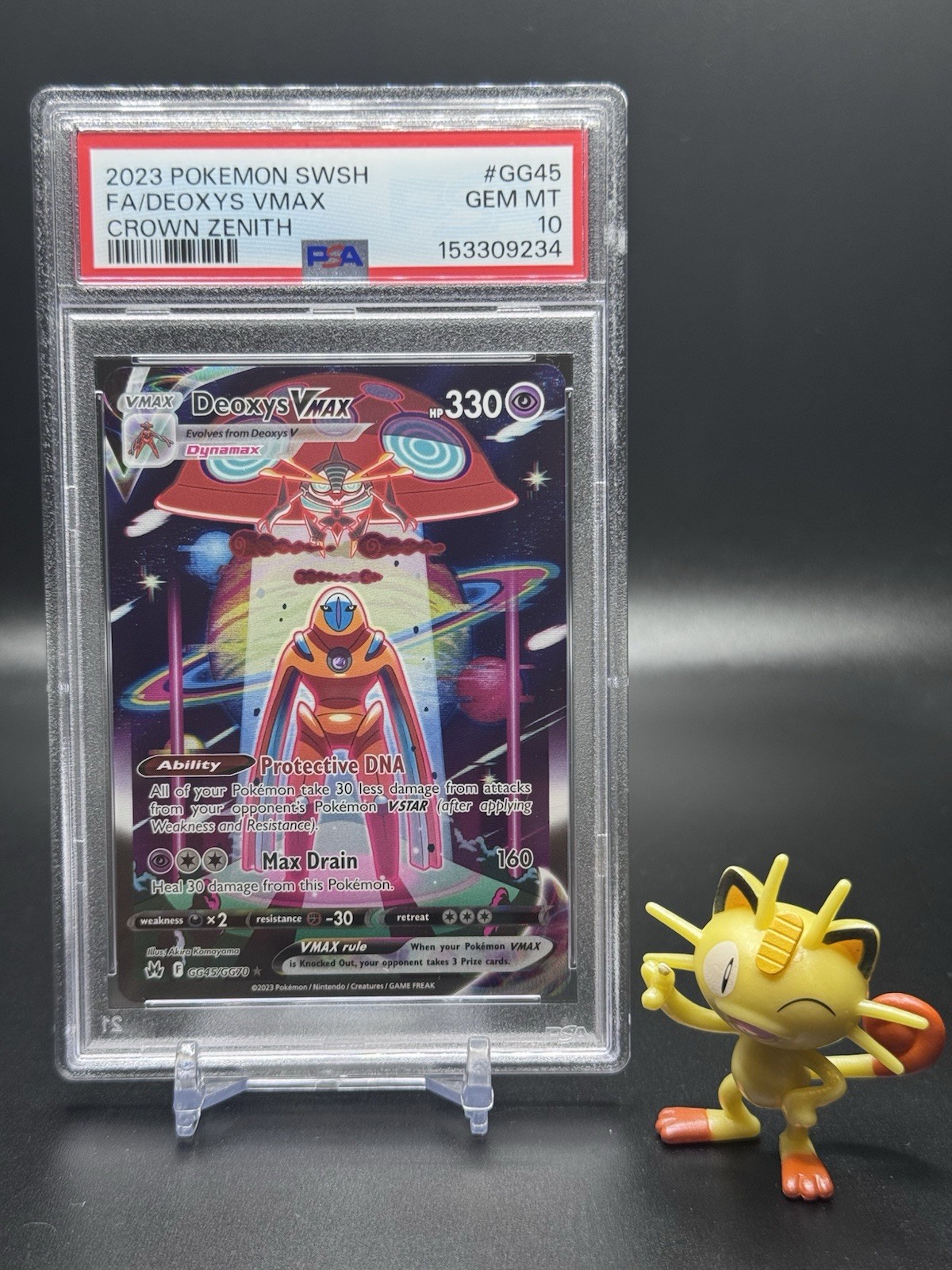 PSA 10 Deoxys VMAX GG45/GG70 Pokemon SWSH: Crown Zenith: Galarian Gallery Holo