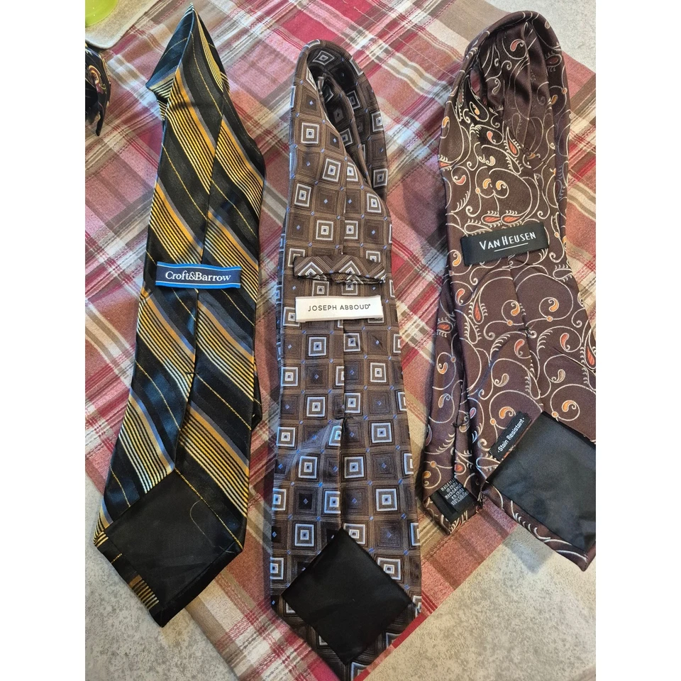 Комплект галстука: Van Heusen, Joseph Abboud, Croft & Barrow - в полоску и с узором - Изображение 2 из 4