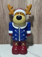LED Christmas Reindeer Statue Lighted Holiday Decor Battery Operated
