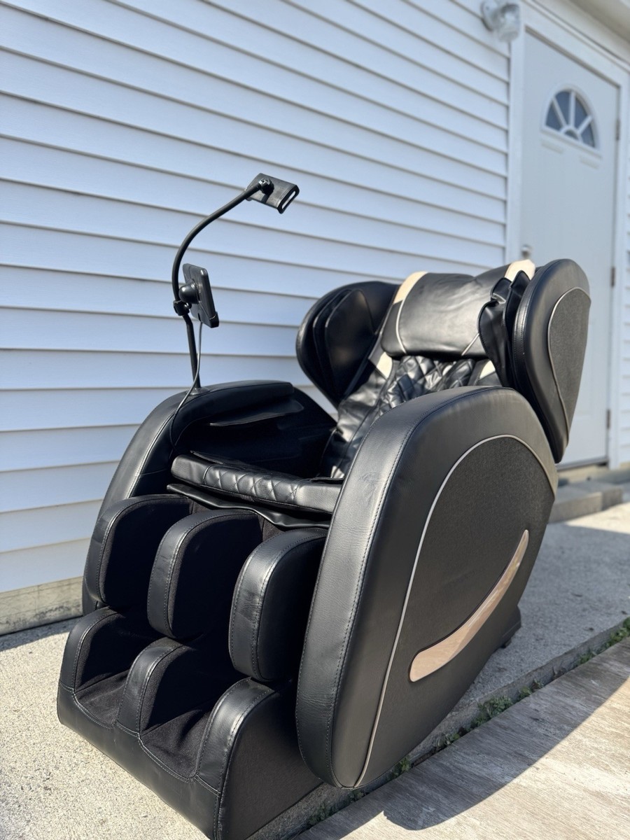 TOK-608 Black Electric Massage Chair Air Pressure Faux Leather | eBay