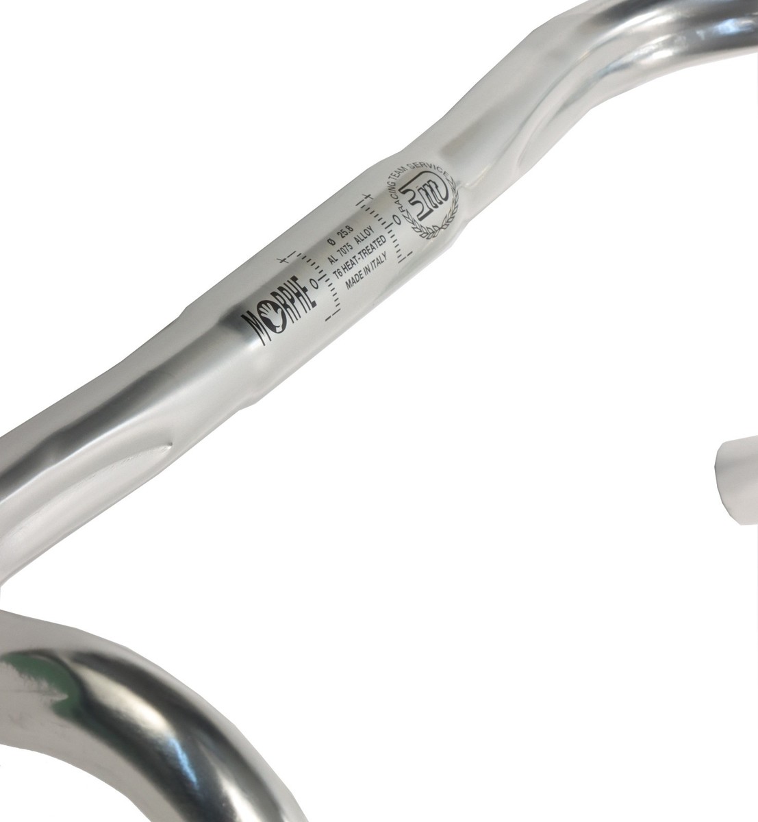 3TTT Morphe Anatomic Bend Road Handlebar Silver 26.0mm 44cm NOS