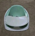 Bumbo Baby Toddler Adjustable 3-in-1 Booster Seat/High Chair & Tray, Hemlock Gre