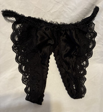 Vtg 80s Frederick's Of Hollywood Lace Crotchless Panties 1 Sz Fits All