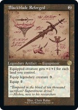 Blackblade Reforged (Schematic) - Normal NM MTG The Brothers' War: Retro Fram...