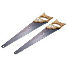 17" Professional Hand Panel Saw with Straight Blade D-shaped Wood Handle,2pcs