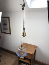 Christopher Wray Rise & Fall Victorian Brass Pendant Ceiling Light