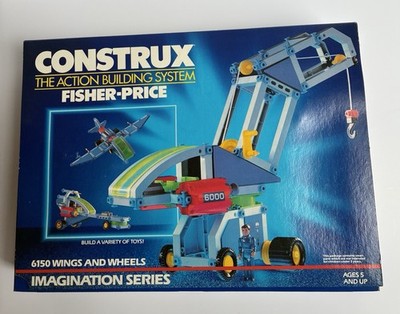 New Old Stock Sealed Vintage 1983 Fisher Price Construx Wings & Wheels Mod 6150